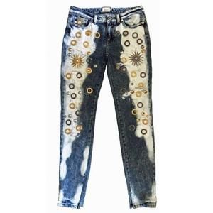 Fausto Puglisi - Skinny Metal Embellishment Jeans - IT 38